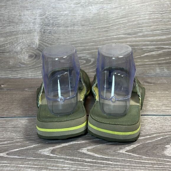 Columbia Solna II Women’s Size 9 Soft Green Leather Thong Flip Flop Sandals - Picture 4 of 11